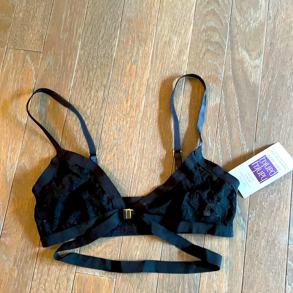 Never worn- Lacy strappy bralette